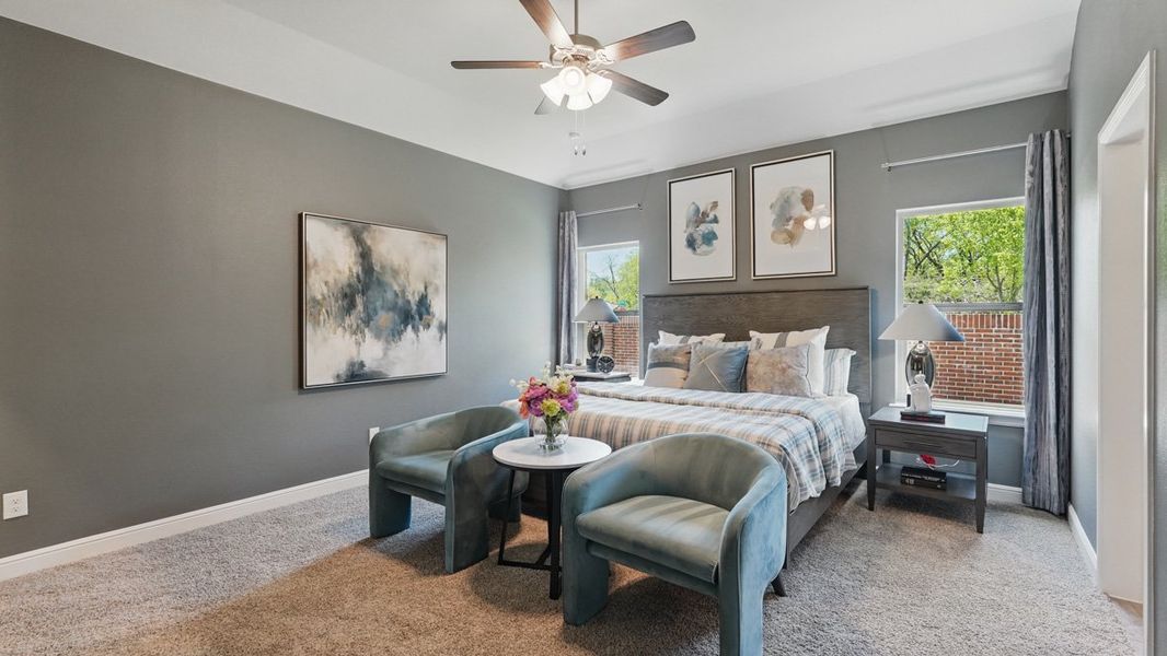 Representative furnished interior of a home built from the Garden Valley by D.R. Horton in Retta Estates, Mansfield (Image 23).