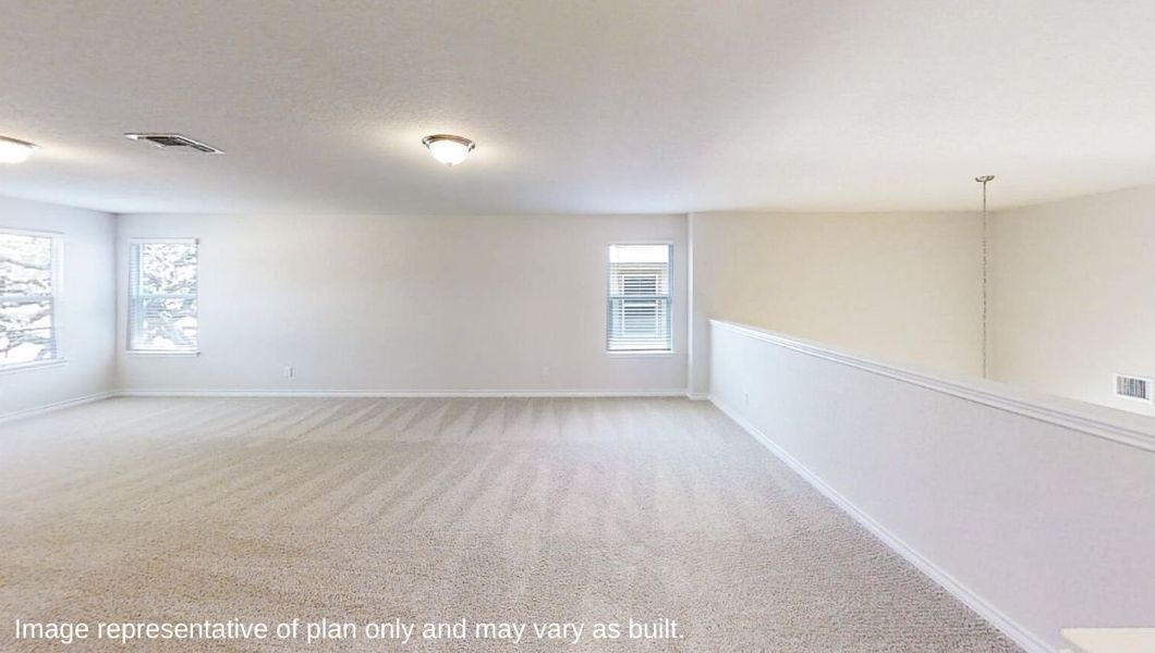 Representative unfurnished interior of a home built from the The Stallion by D.R. Horton in Veranda, San Antonio (Image 15).