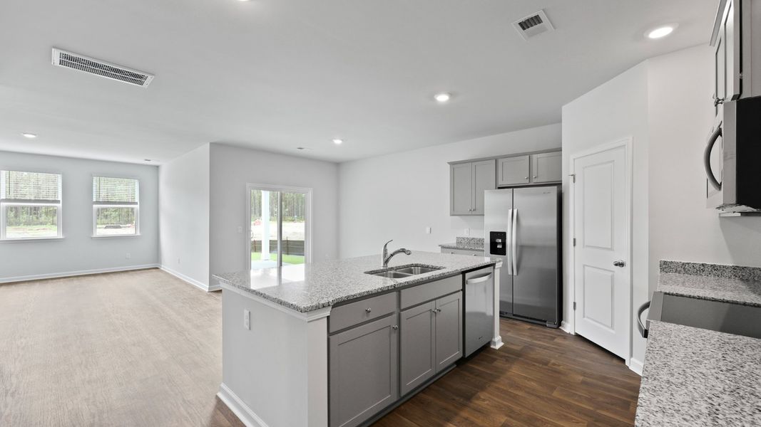 Representative furnished interior of a home built from the DARBY-EXP by D.R. Horton in Hillcrest, Ravenel (Image 4).