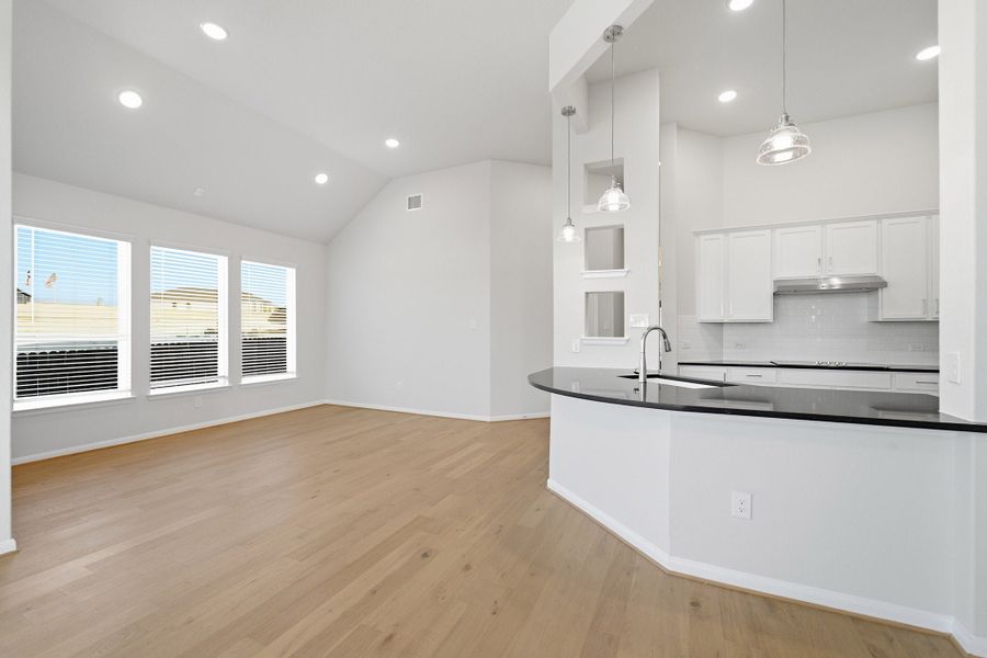 Spacious, unfurnished interior of a new home in The Woodlands at Medina Hills, Mico (Image 25).