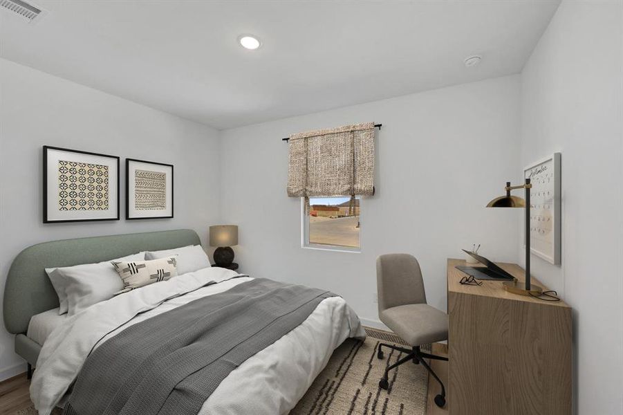 Furnished interior view inside a new home in Aspire at Noble Ridge, Howe (Image 26).