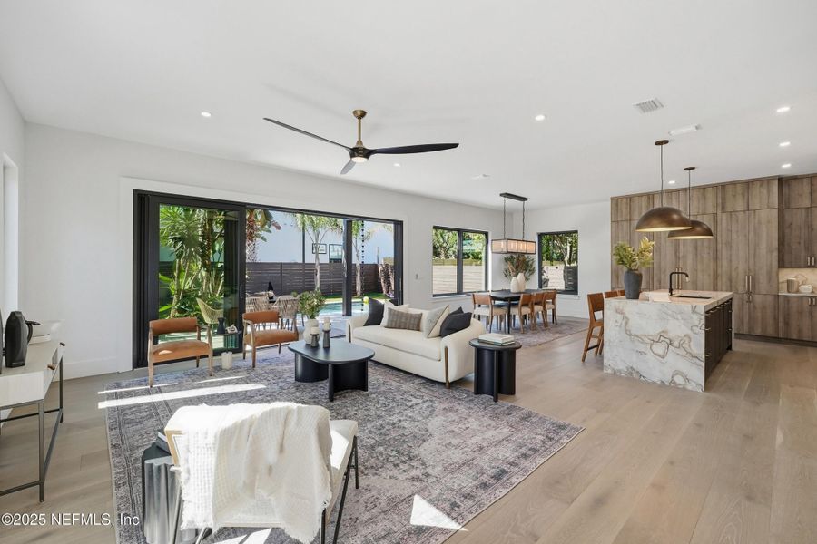 Furnished interior view inside a new home in , Neptune Beach (Image 10). Furnished interior view inside a new home in , Neptune Beach (Image 10).
