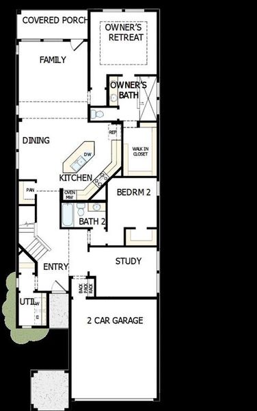 2D floor plan layout of this home in Creekshaw – Gardens, Royse City, TX (Image 3). 2D floor plan layout of this home in Creekshaw – Gardens, Royse City, TX (Image 3).