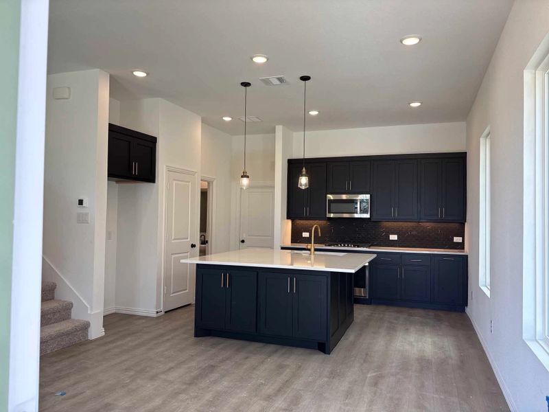 Kitchen Construction Progress featuring the Noir Collection