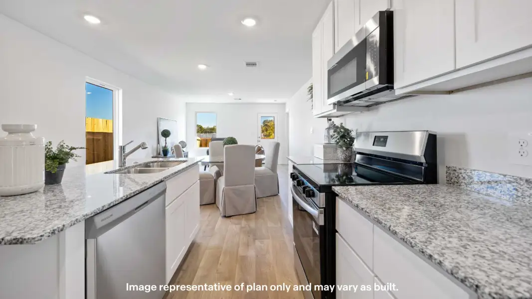Representative furnished interior of a home built from the The Axis by D.R. Horton in Pari Estates, Lubbock (Image 5).