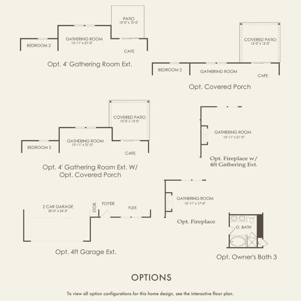 2D floor plan layout for the Whimbrel by Centex in Highlands of Carter's Station, Columbia, TN (Image 5).