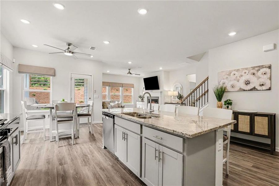 Furnished interior view inside a new home in , Canton (Image 24).