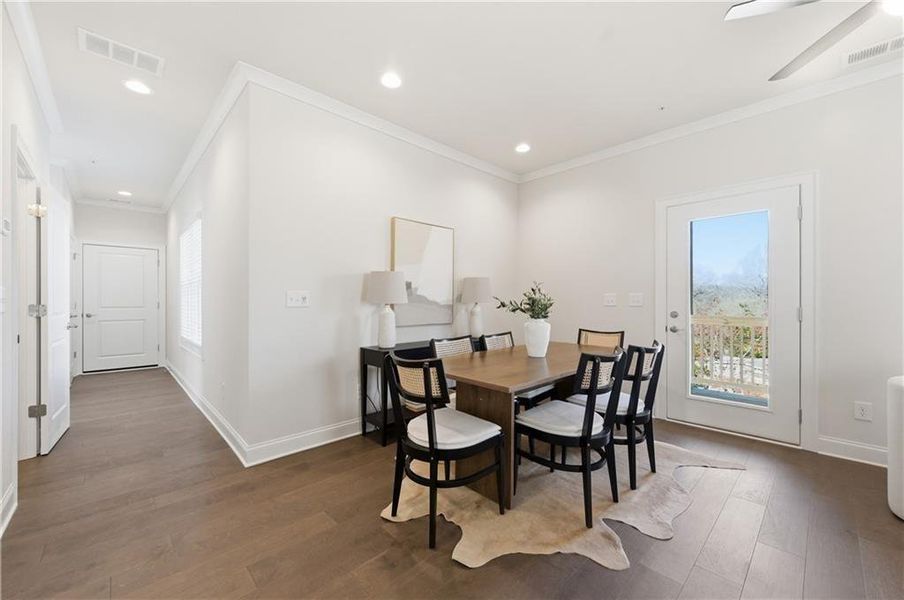Furnished interior view inside a new home in , Marietta (Image 7).