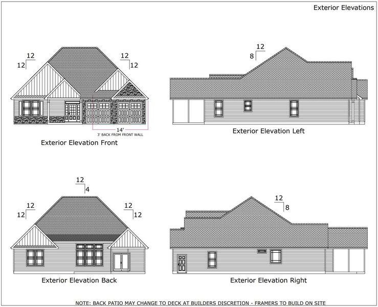 Front exterior of a new home in Tubbs Mountain Estates, Travelers Rest, SC, highlighting curb appeal (Image 2).