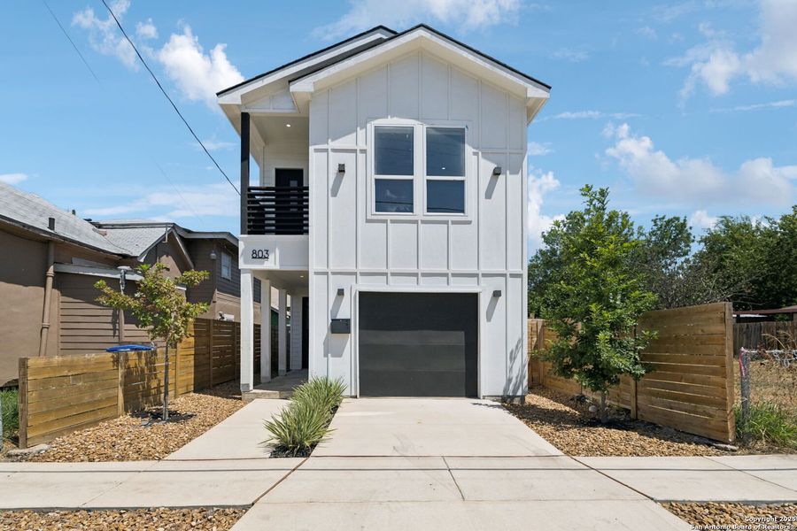 Front exterior of a new home in , San Antonio, TX, highlighting curb appeal (Image 23). Front exterior of a new home in , San Antonio, TX, highlighting curb appeal (Image 23).