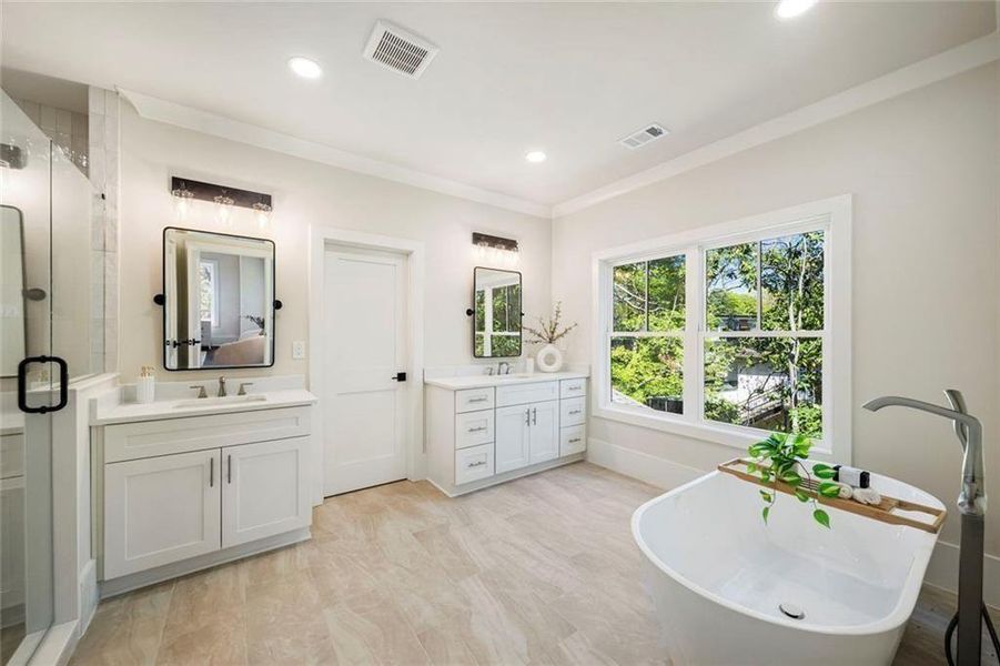 Furnished interior view inside a new home in , Decatur (Image 18).
