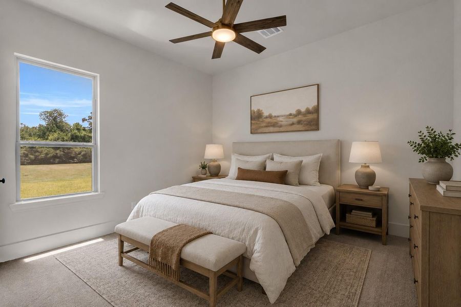 Furnished interior view inside a new home in Chapel Bend, Montgomery (Image 15). Furnished interior view inside a new home in Chapel Bend, Montgomery (Image 15).