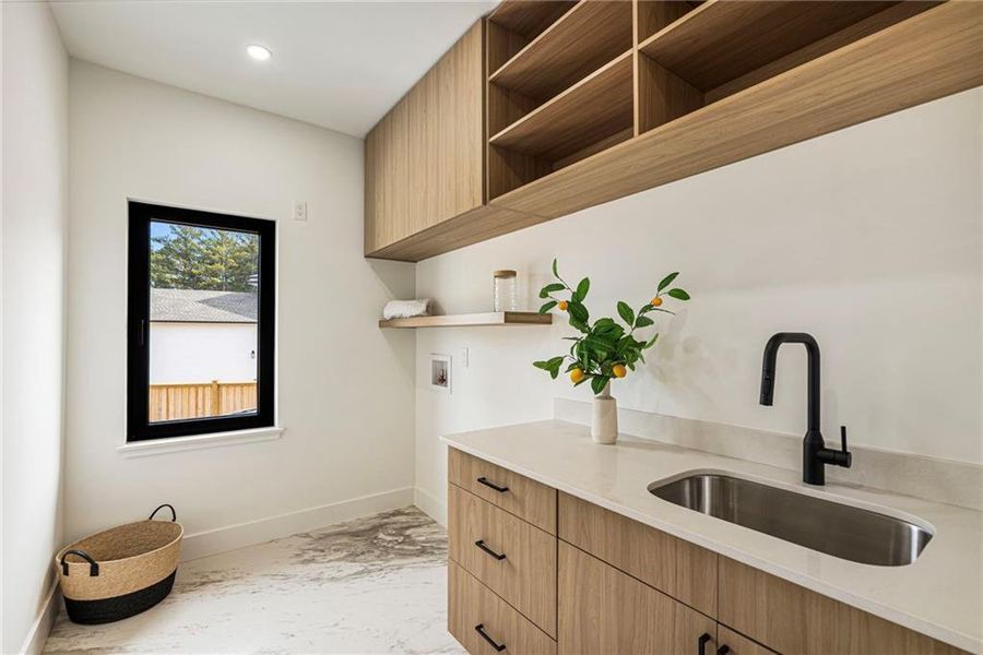 Furnished interior view inside a new home in , Suwanee (Image 49).