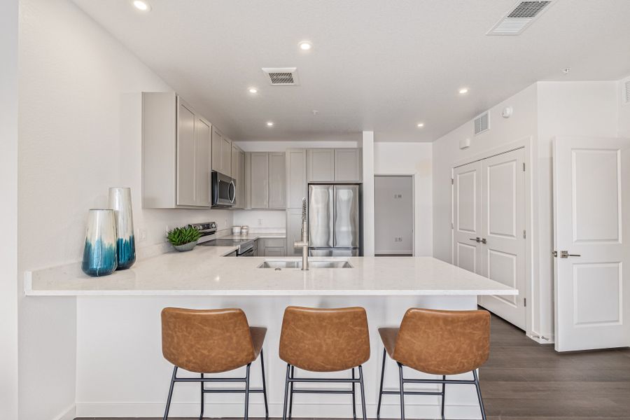 Furnished interior view inside a new home in The Scene at Sloan's Lake, Denver (Image 14).