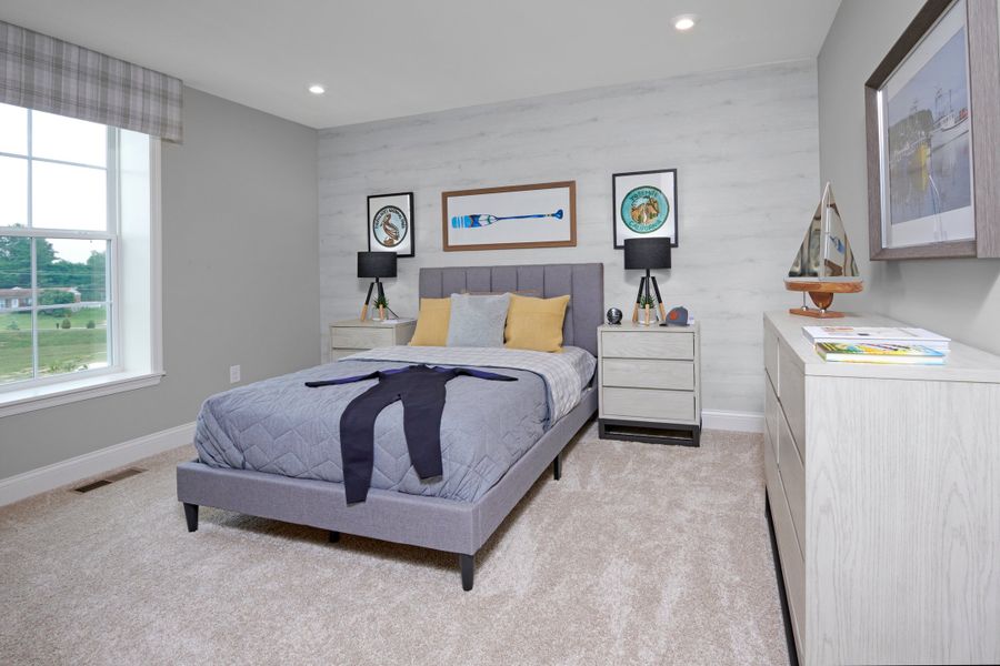 Representative furnished interior of a home built from the Clay by Fischer Homes in Leeland Farms, Fuquay Varina (Image 25).