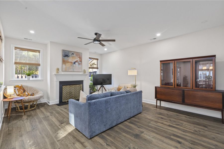 Furnished interior view inside a new home in Hayes Park, Johns Island (Image 15).