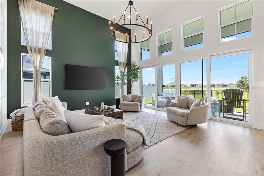 Furnished interior view inside a new home in , Okahumpka (Image 16).