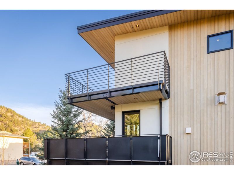 Ample outdoor spaces, including balconies on the second and third level, allow for the ideal Boulder lifestyle.