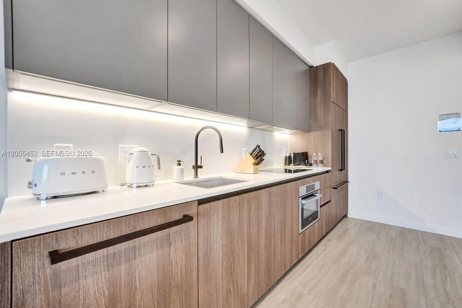 Furnished interior view inside a new home in , Miami Beach (Image 9). Furnished interior view inside a new home in , Miami Beach (Image 9).