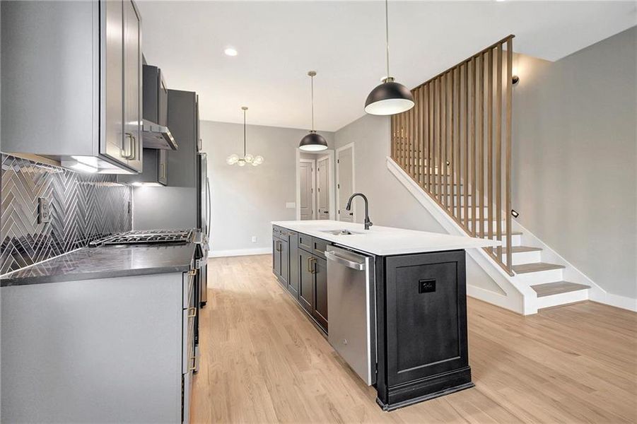 Furnished interior view inside a new home in , Atlanta (Image 14).