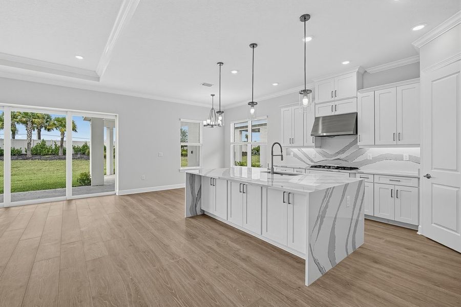 Furnished interior view inside a new home in Esplanade at Azario Lakewood Ranch, Bradenton (Image 6).