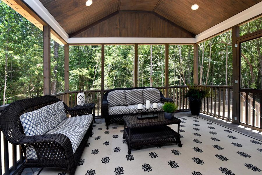 The Branford Outdoor Living Area