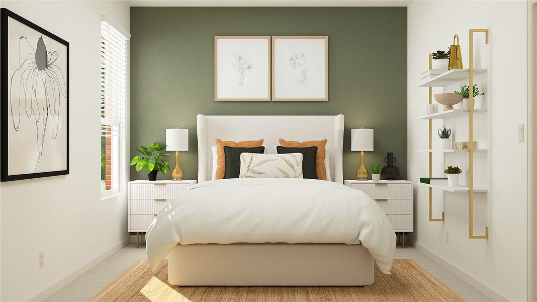 Furnished interior view inside a new home in Samara, League City (Image 14).