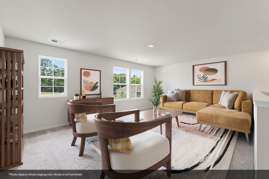 Furnished interior view inside a new home in Radley Place, Chesnee (Image 11). Furnished interior view inside a new home in Radley Place, Chesnee (Image 11).