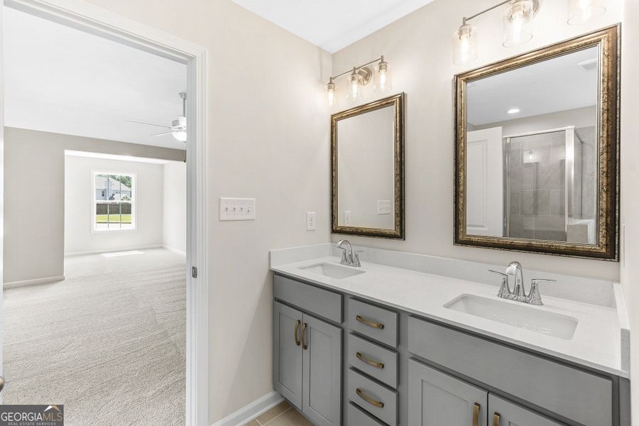 Furnished interior view inside a new home in Juliette Crossing, Forsyth (Image 7).
