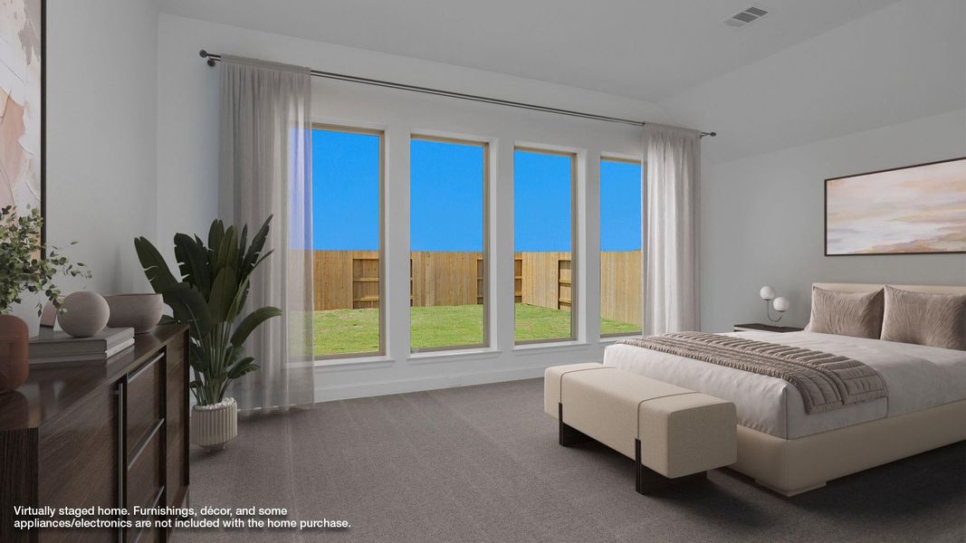 Furnished interior view inside a new home in Valencia 70', Manvel (Image 6).