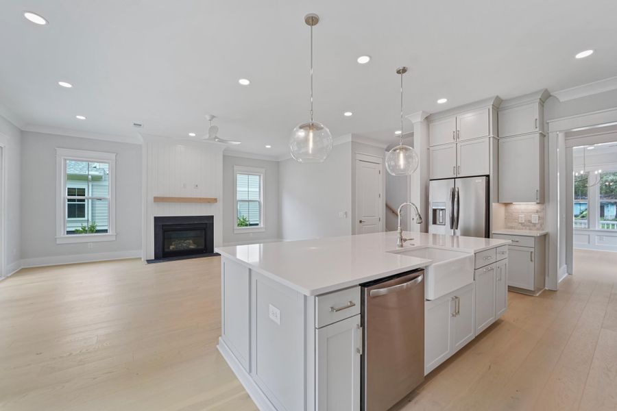 Furnished interior view inside a new home in , Johns Island (Image 8).