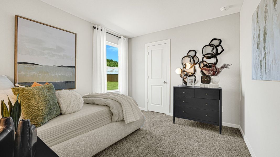 Furnished interior view inside a new home in Evergreen, Rosenberg (Image 27). Furnished interior view inside a new home in Evergreen, Rosenberg (Image 27).