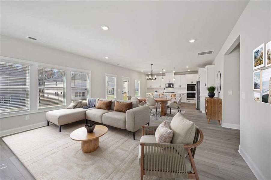 Furnished interior view inside a new home in , Braselton (Image 7).