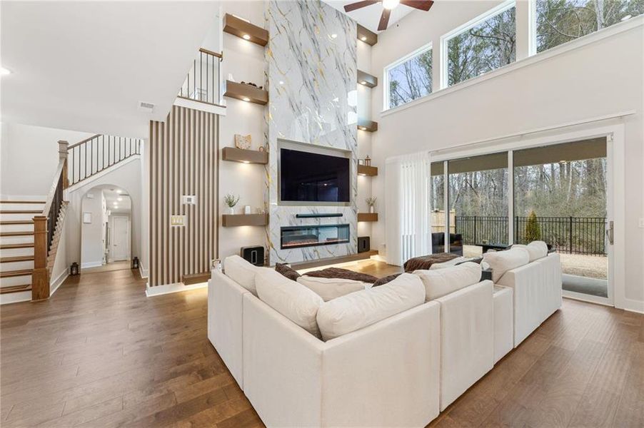 Furnished interior view inside a new home in Settingdown Farms, Cumming (Image 18).