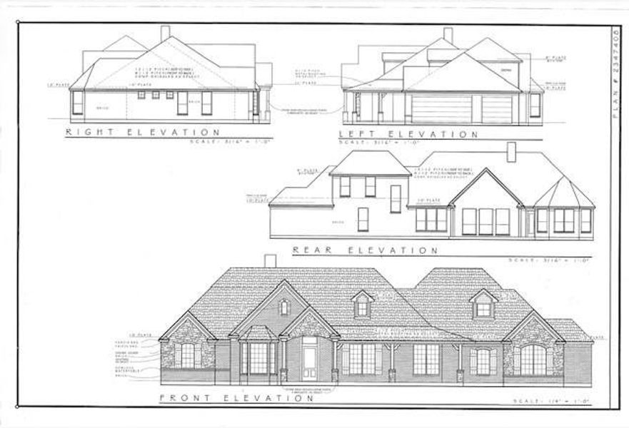 Exterior rendering of this home design in , Royse City, TX (Image 1).