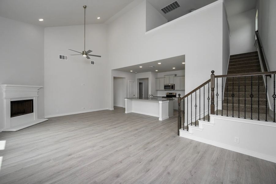 Representative furnished interior of a home built from the Seabrook by Stonehollow Homes in Heritage Grove, Blue Ridge (Image 8).