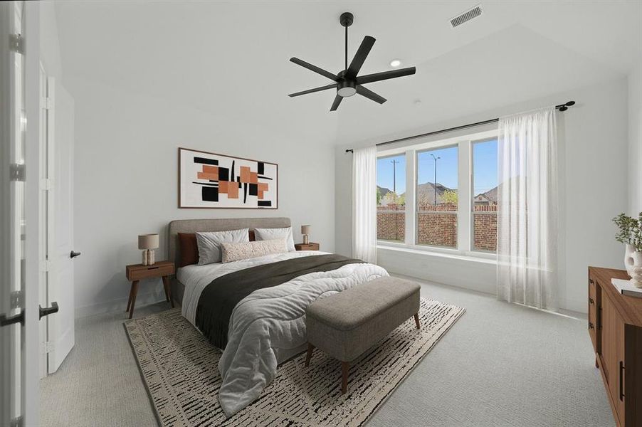 Furnished interior view inside a new home in Estates at Rockhill, Frisco (Image 16).