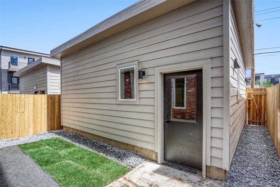 Exterior details and patio area of a home in , Wheat Ridge (Image 24).