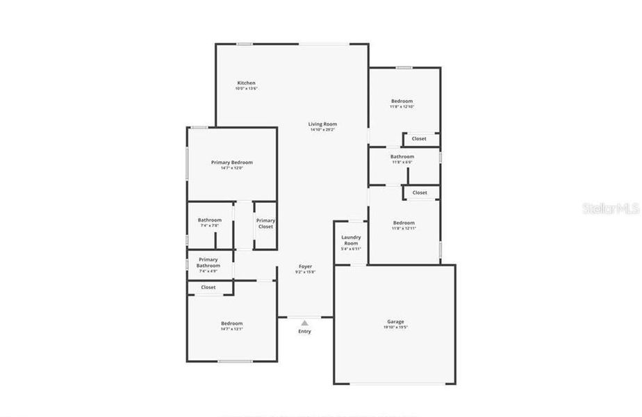 2D floor plan layout of this home in , Cape Coral, FL (Image 5).