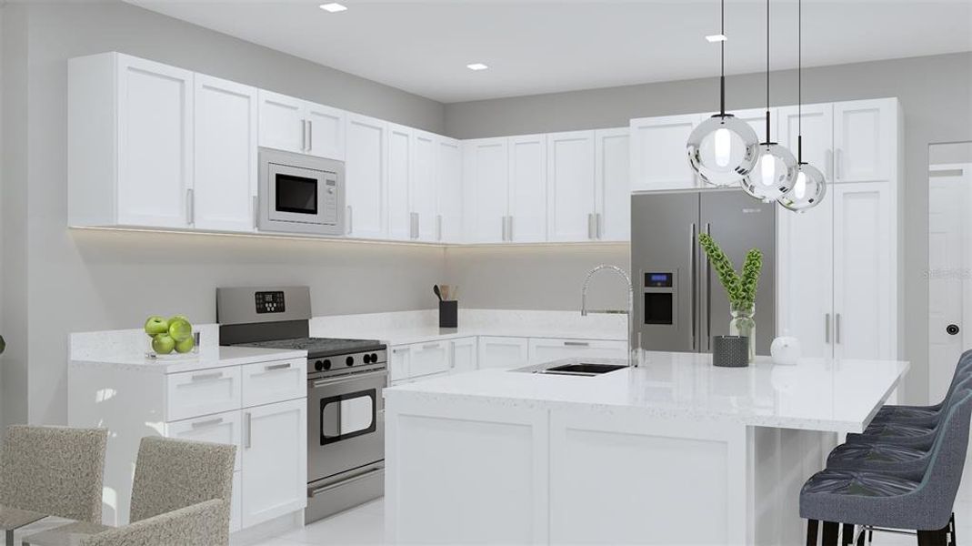 Furnished interior view inside a new home in , Sebring (Image 7).