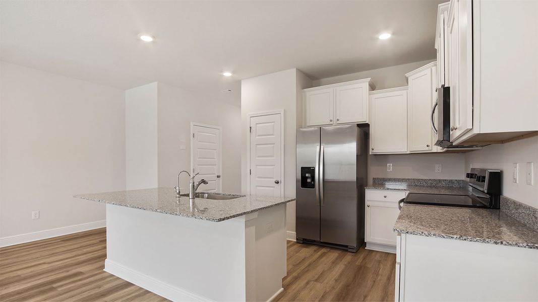 Representative furnished interior of a home built from the Palm Interior by D.R. Horton in Caballeros Estates Townhomes at Hombre, Panama City Beach (Image 8). Representative furnished interior of a home built from the Palm Interior by D.R. Horton in Caballeros Estates Townhomes at Hombre, Panama City Beach (Image 8).