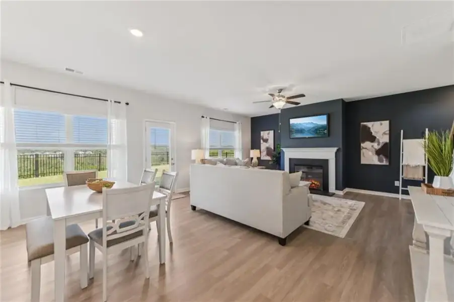 Furnished interior view inside a new home in The Hills at Cedar Creek, Winder (Image 26).