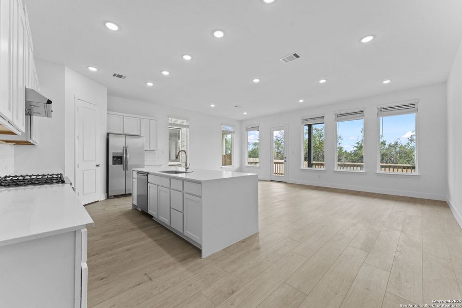 Furnished interior view inside a new home in , New Braunfels (Image 11).