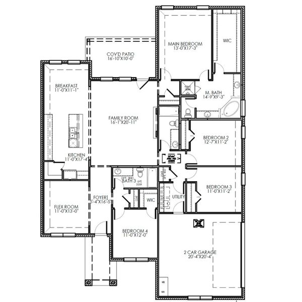 2D floor plan layout for the The Broadway by Lillian Custom Homes in Ten Mile Creek, DeSoto, TX (Image 5). 2D floor plan layout for the The Broadway by Lillian Custom Homes in Ten Mile Creek, DeSoto, TX (Image 5).