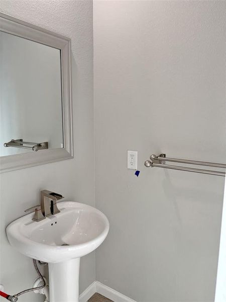 Bathroom with baseboards
