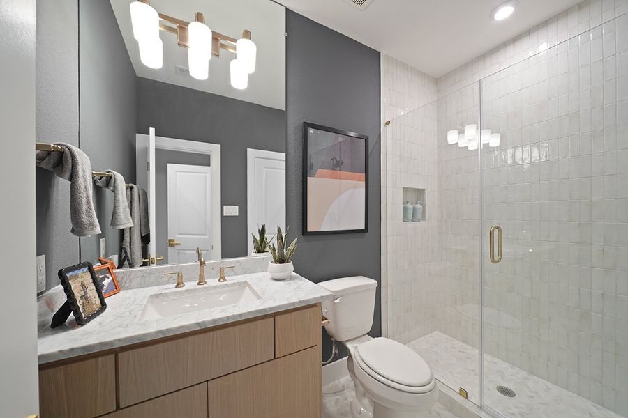 Furnished interior view inside a new home in COLTON - Fedrick Harris, Todd Mission (Image 45).