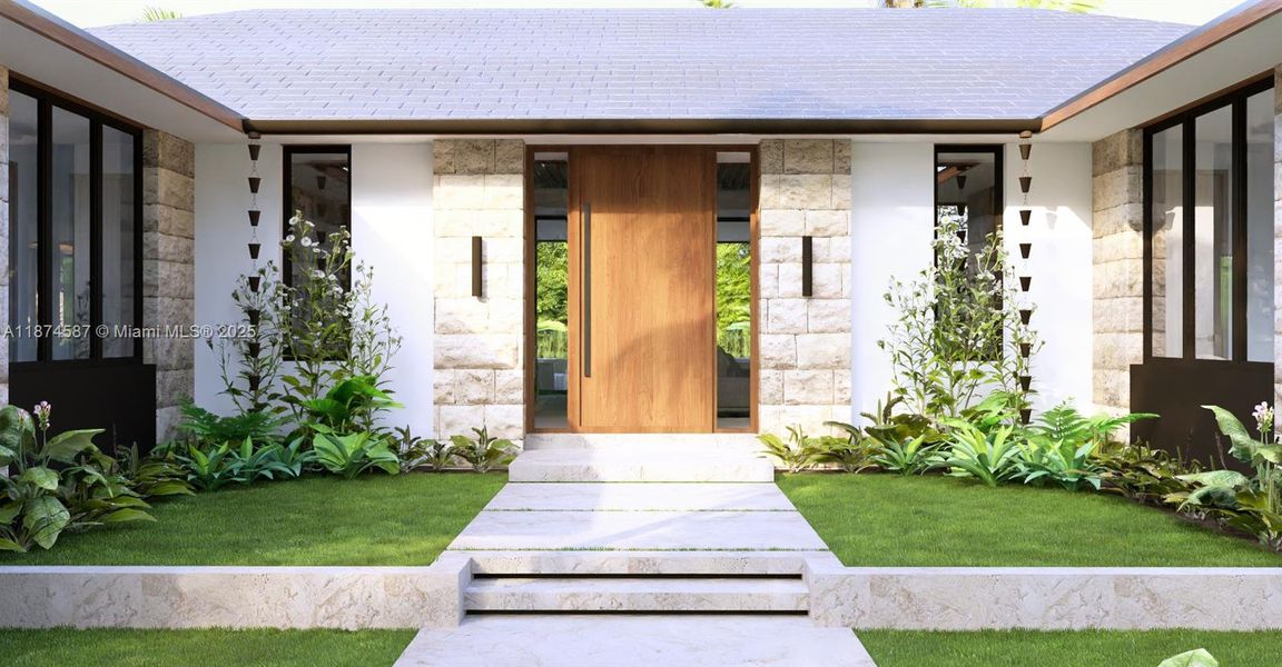 Front exterior of a new home in , Miami, FL, highlighting curb appeal (Image 13).