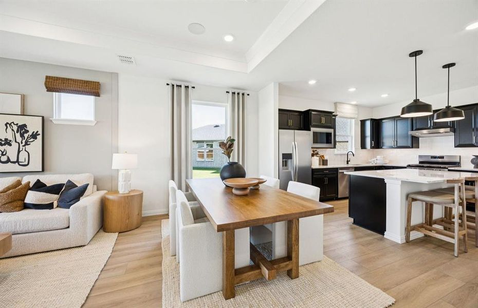 Dining area off kitchen *model representation