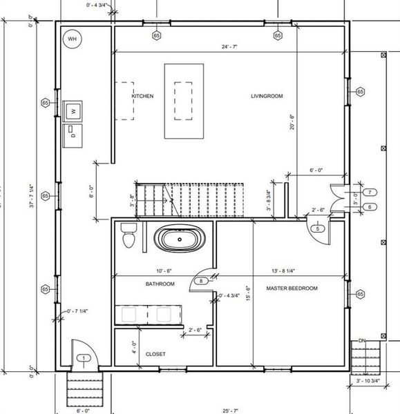 2D floor plan layout of this home in , Monroe, GA (Image 3).