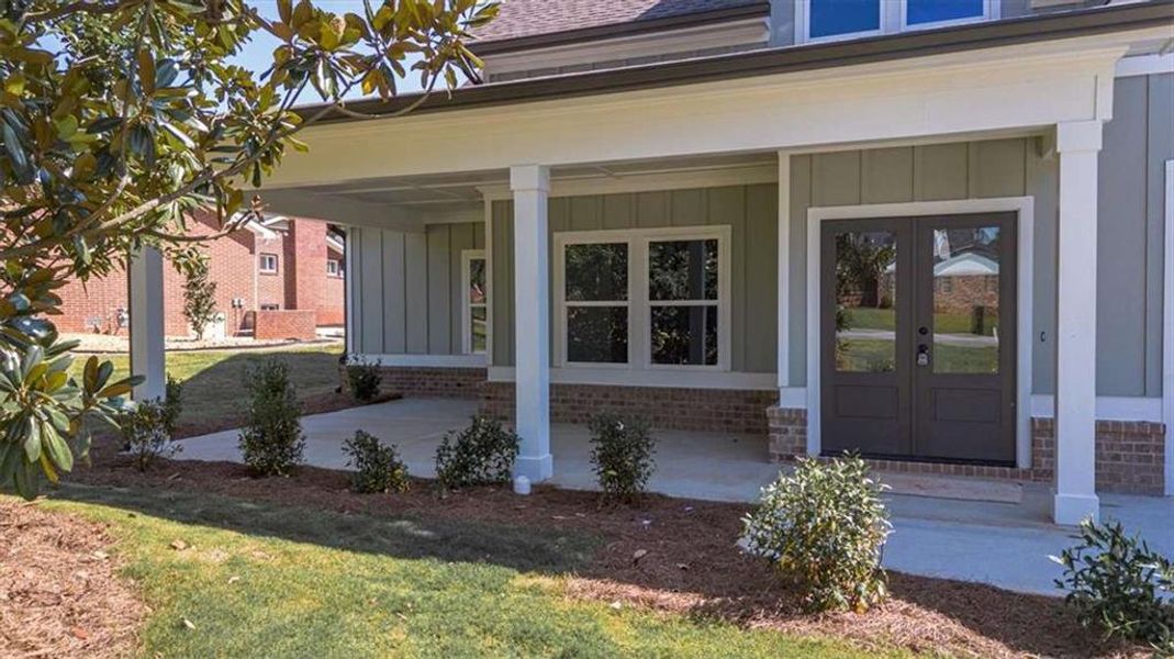 Exterior details and patio area of a home in , Covington (Image 4). Exterior details and patio area of a home in , Covington (Image 4).